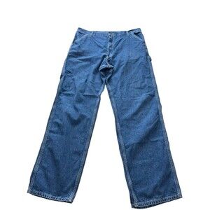 Carhartt Jeans Men 36x33 Work Wear Carpenter Trucker Utility Dungaree B13 DST